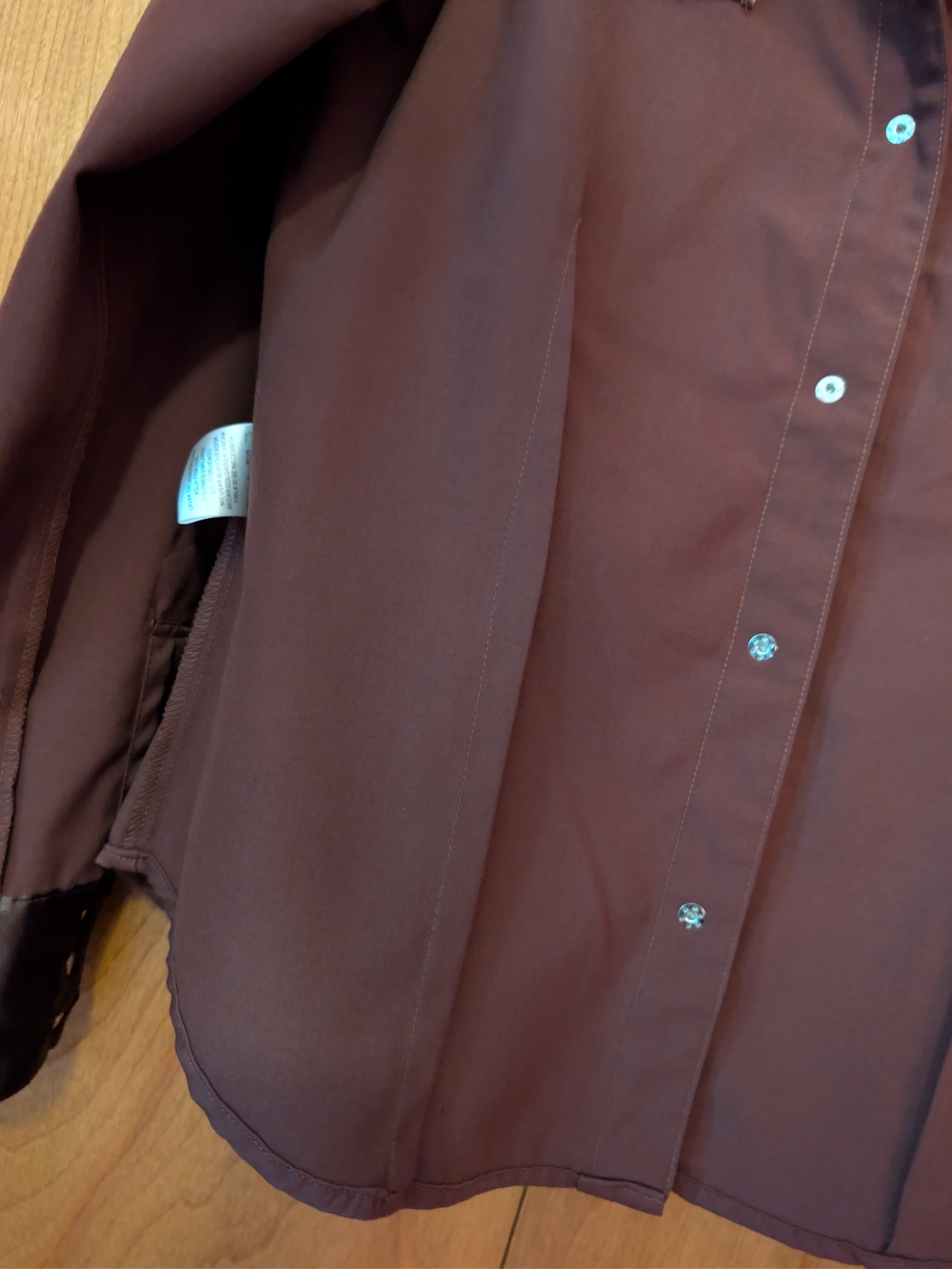 Roper Women's Brown Western Snap Shirt with Embroidery - Picture 13 of 16